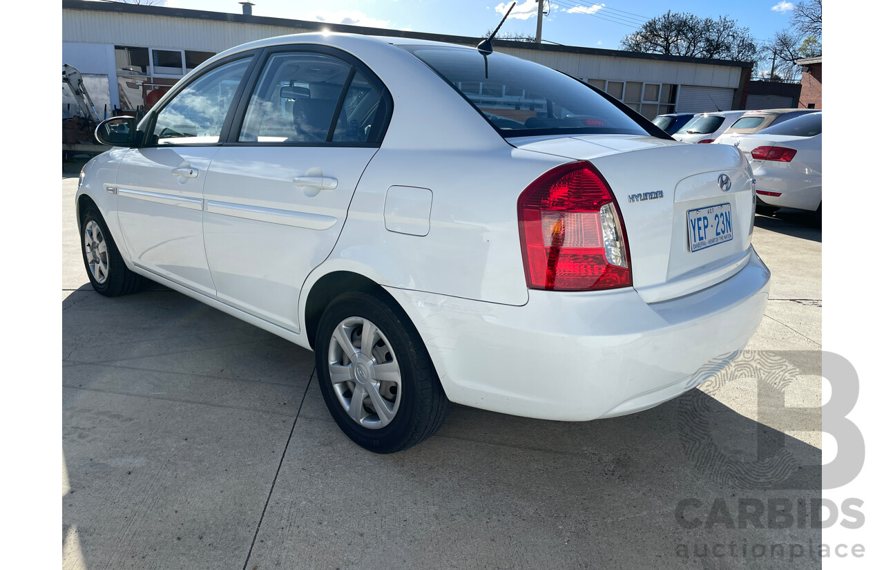 2/2007 Hyundai Accent 1.6 MC 4d Sedan White 1.6L