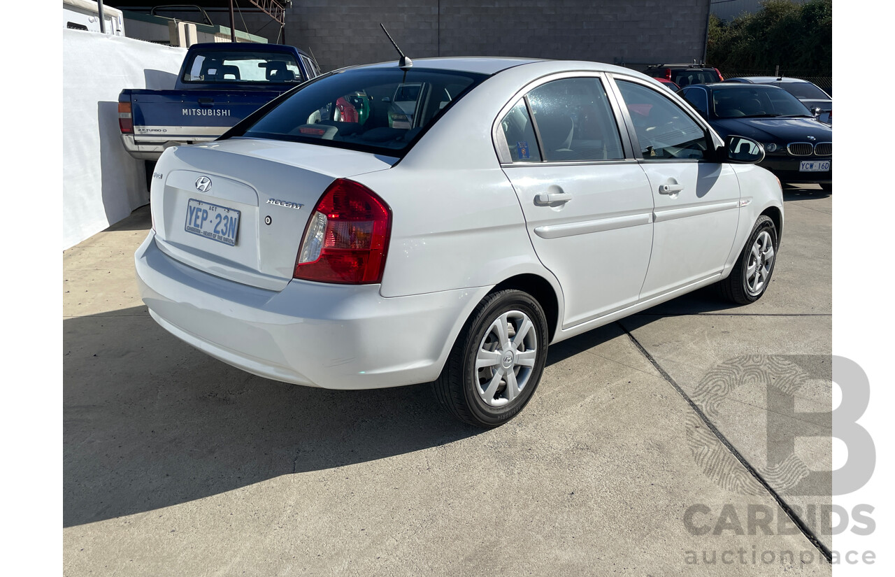 2/2007 Hyundai Accent 1.6 MC 4d Sedan White 1.6L