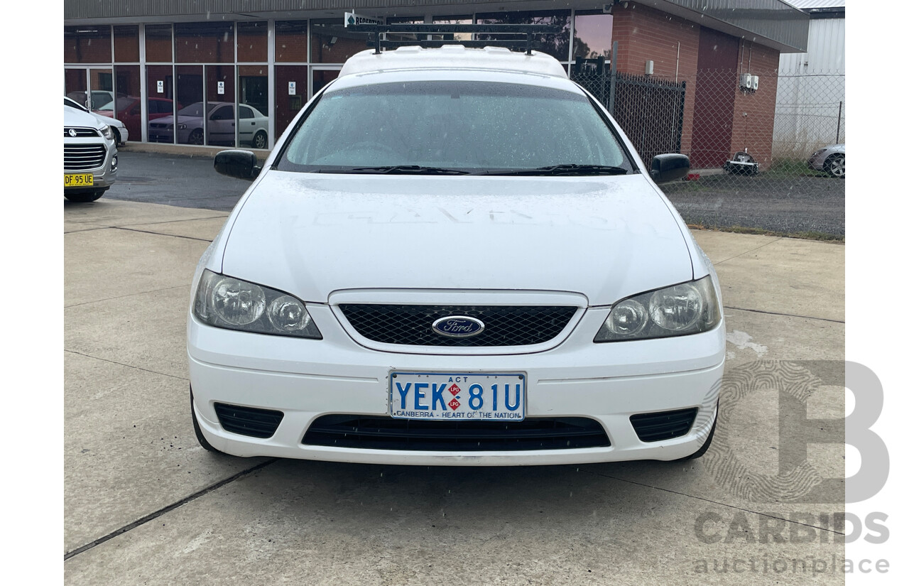 8/2006 Ford Falcon XL (lpg) BF Utility White 4.0L