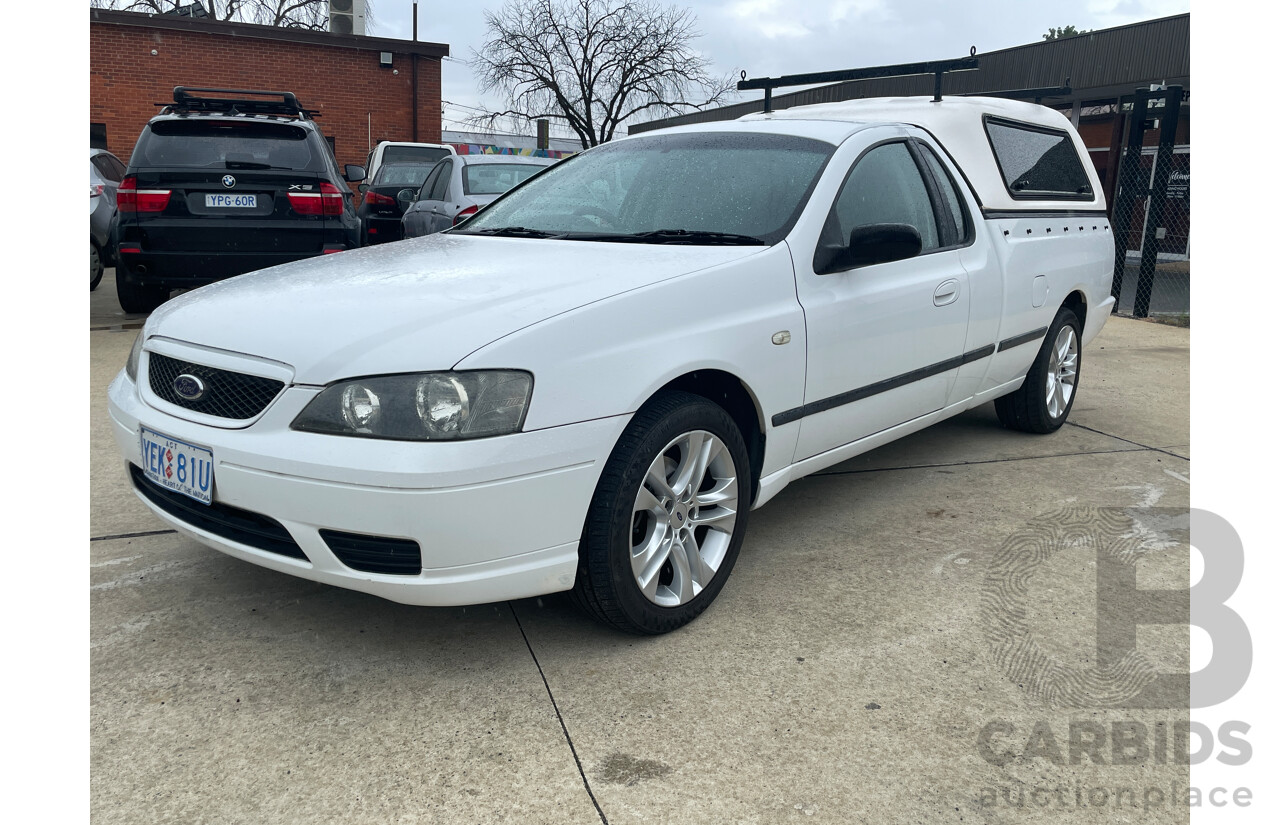 8/2006 Ford Falcon XL (lpg) BF Utility White 4.0L