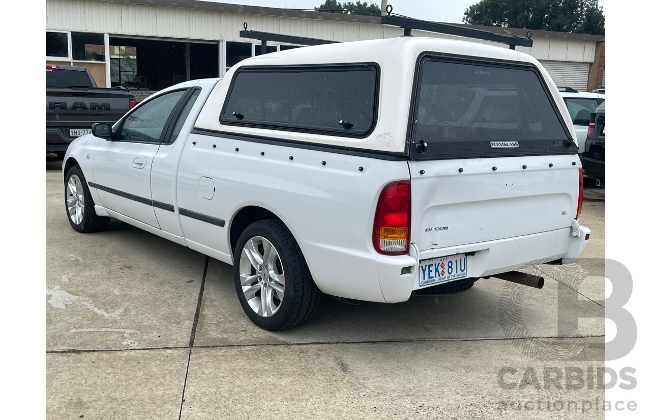 8/2006 Ford Falcon XL (lpg) BF Utility White 4.0L