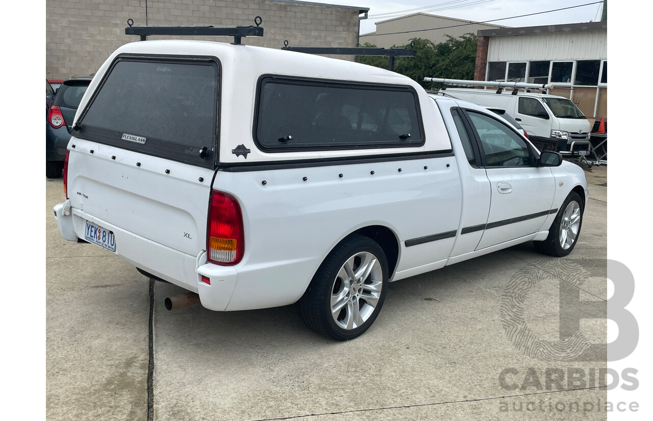 8/2006 Ford Falcon XL (lpg) BF Utility White 4.0L