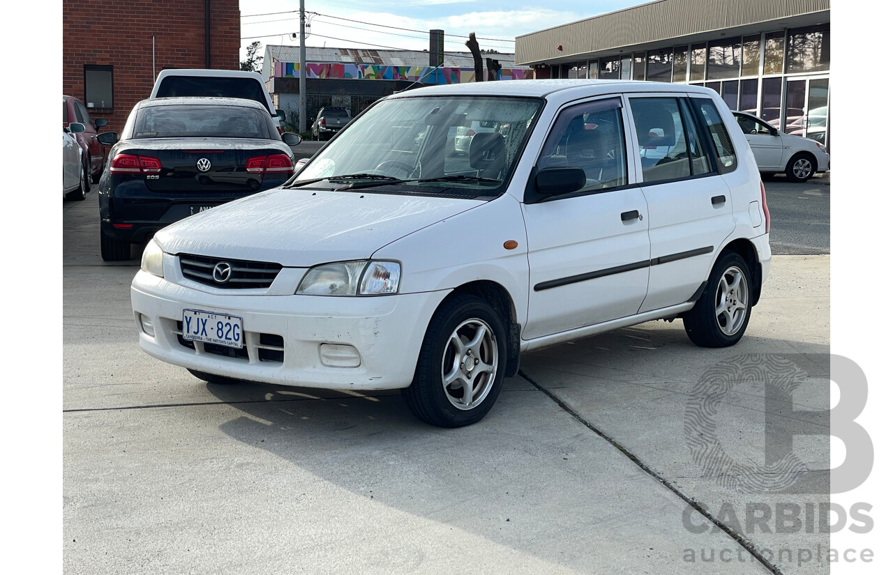 8/2000 Mazda 121 Metro Shades  5d Hatchback White 1.3L