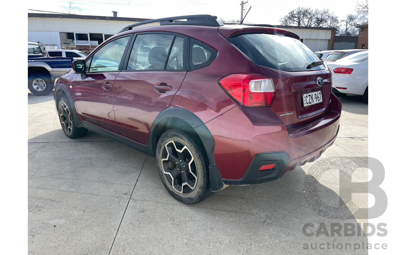 2/2015 Subaru XV 2.0i MY14 4d Wagon Red 2.0L