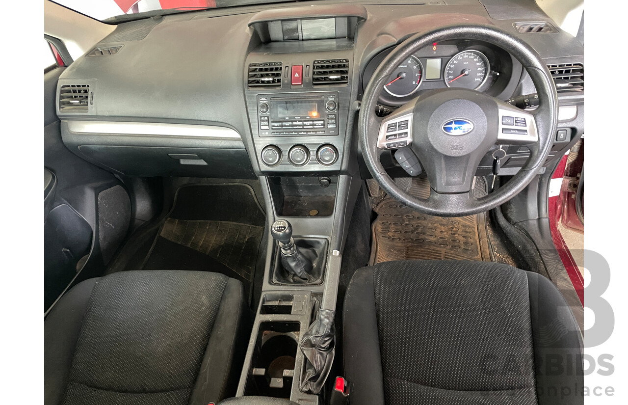 2/2015 Subaru XV 2.0i MY14 4d Wagon Red 2.0L