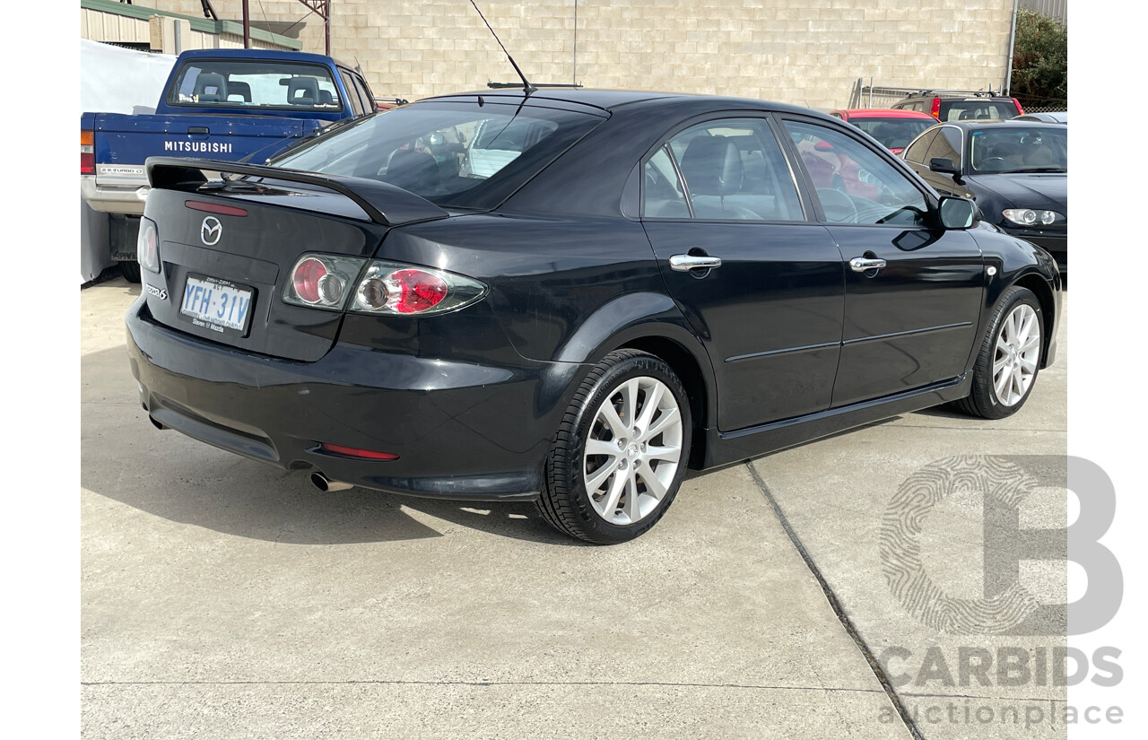 10/2007 Mazda Mazda6 Luxury Sports GG 05 UPGRADE 5d Hatchback Black 2.3L