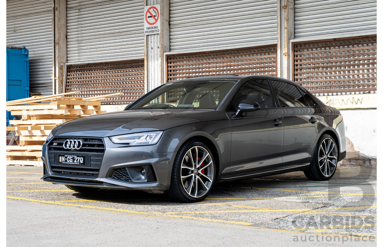 07/2019 Audi S4 3.0 TFSI Quattro B9 (8W) MY20 4d Sedan Daytona Grey Turbo 3.0L