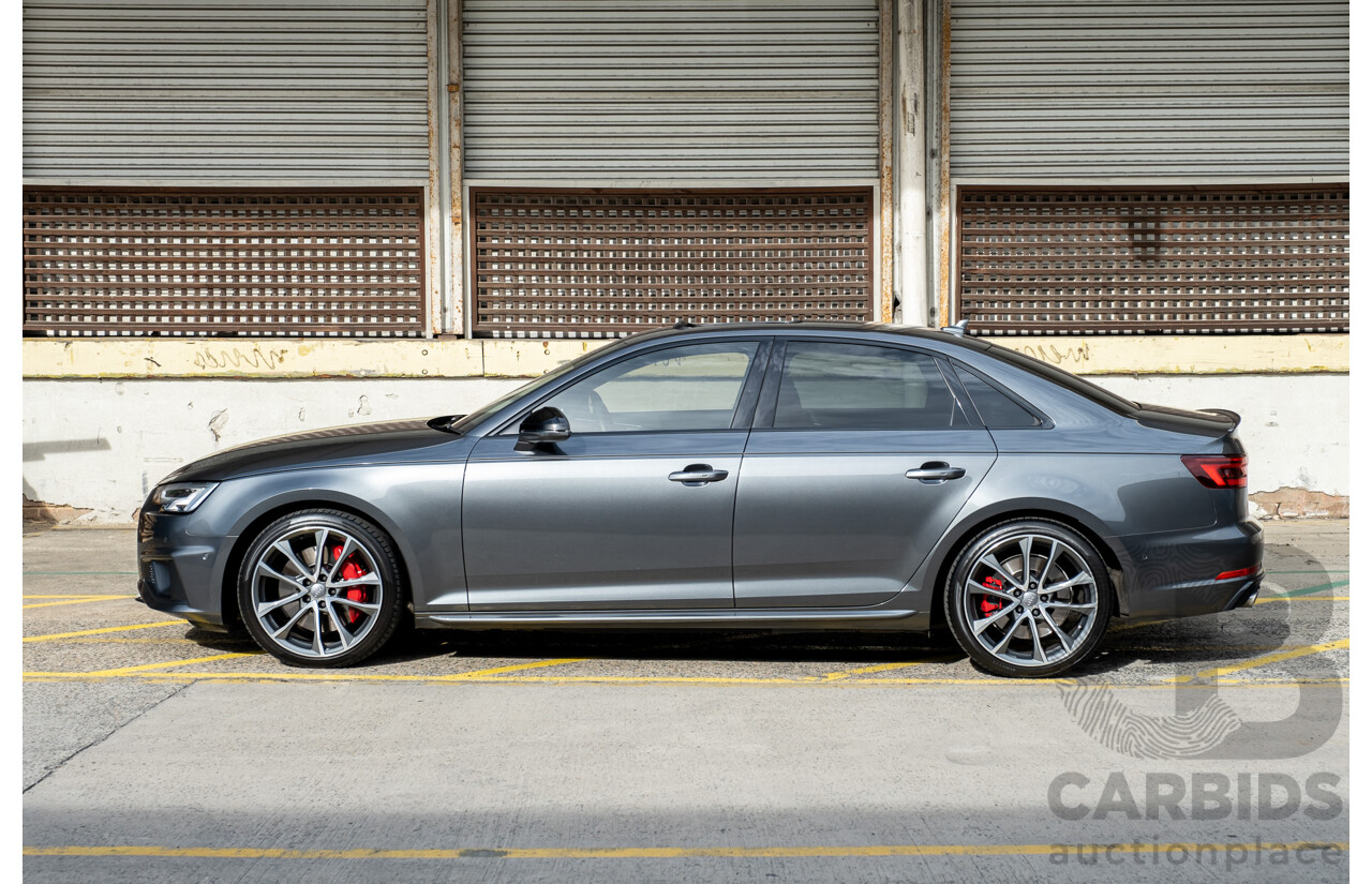 07/2019 Audi S4 3.0 TFSI Quattro B9 (8W) MY20 4d Sedan Daytona Grey Turbo 3.0L