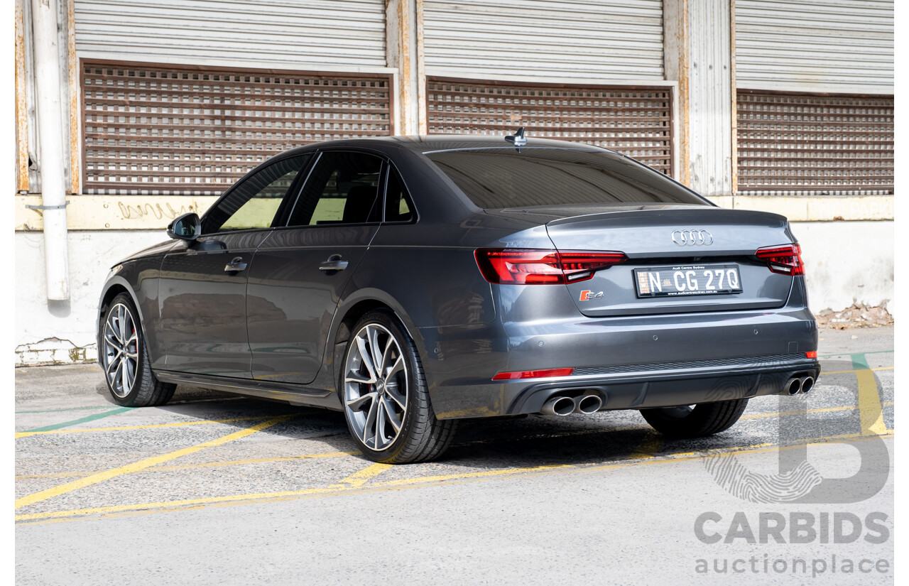 07/2019 Audi S4 3.0 TFSI Quattro B9 (8W) MY20 4d Sedan Daytona Grey Turbo 3.0L