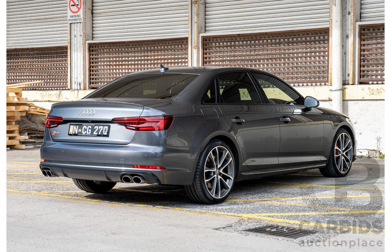 07/2019 Audi S4 3.0 TFSI Quattro B9 (8W) MY20 4d Sedan Daytona Grey Turbo 3.0L