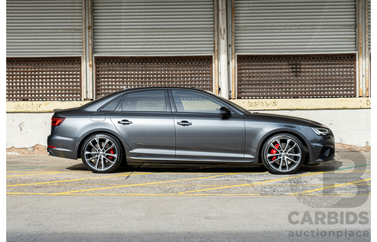 07/2019 Audi S4 3.0 TFSI Quattro B9 (8W) MY20 4d Sedan Daytona Grey Turbo 3.0L