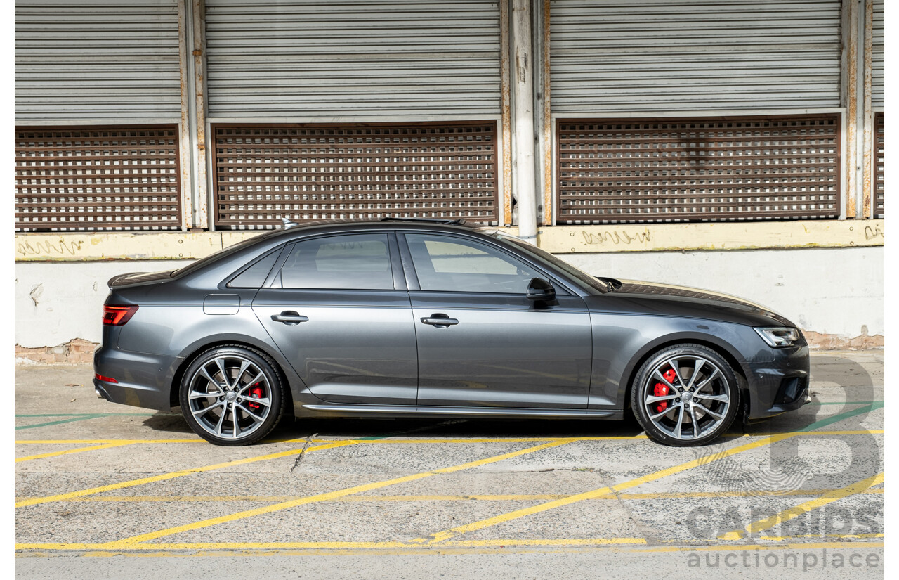 07/2019 Audi S4 3.0 TFSI Quattro B9 (8W) MY20 4d Sedan Daytona Grey Turbo 3.0L