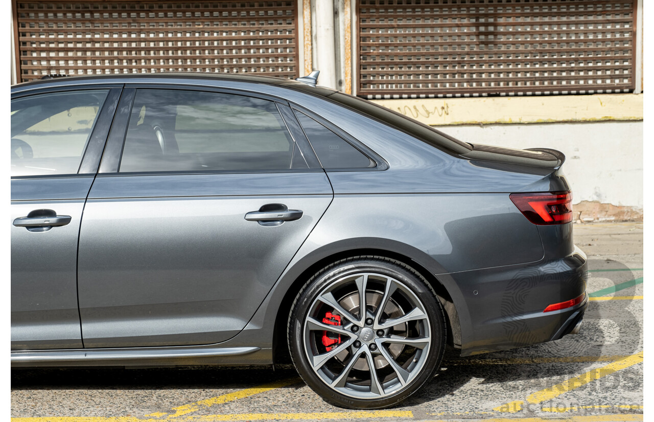 07/2019 Audi S4 3.0 TFSI Quattro B9 (8W) MY20 4d Sedan Daytona Grey Turbo 3.0L