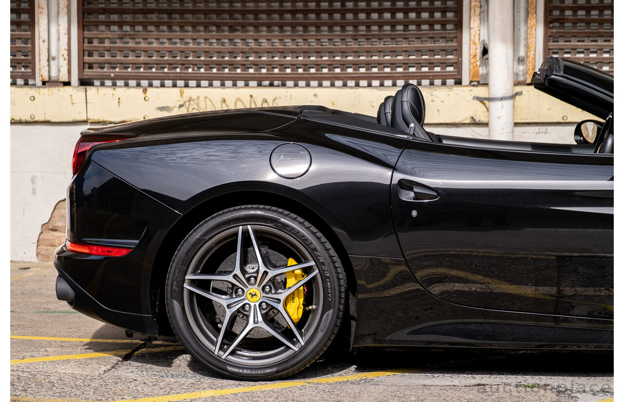 7/2015 Ferrari California T 2d Convertible Nero Daytona Black Twin Turbo V8 3.9L