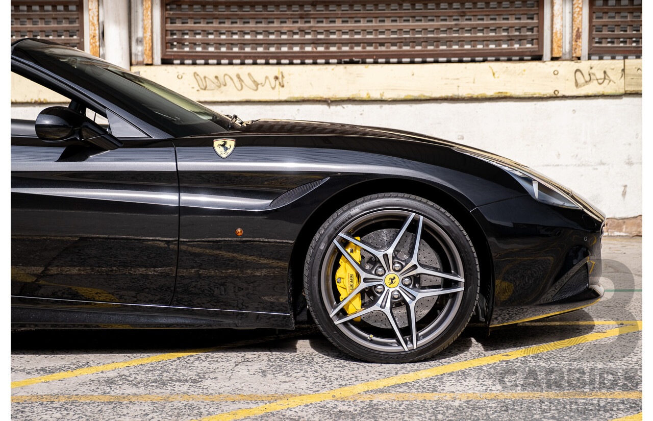 7/2015 Ferrari California T 2d Convertible Nero Daytona Black Twin Turbo V8 3.9L