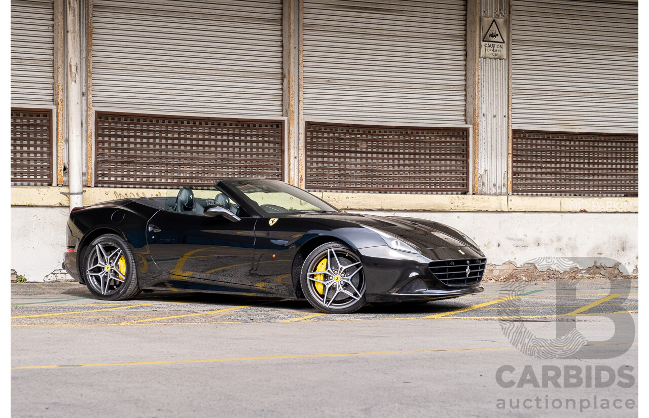 7/2015 Ferrari California T 2d Convertible Nero Daytona Black Twin Turbo V8 3.9L