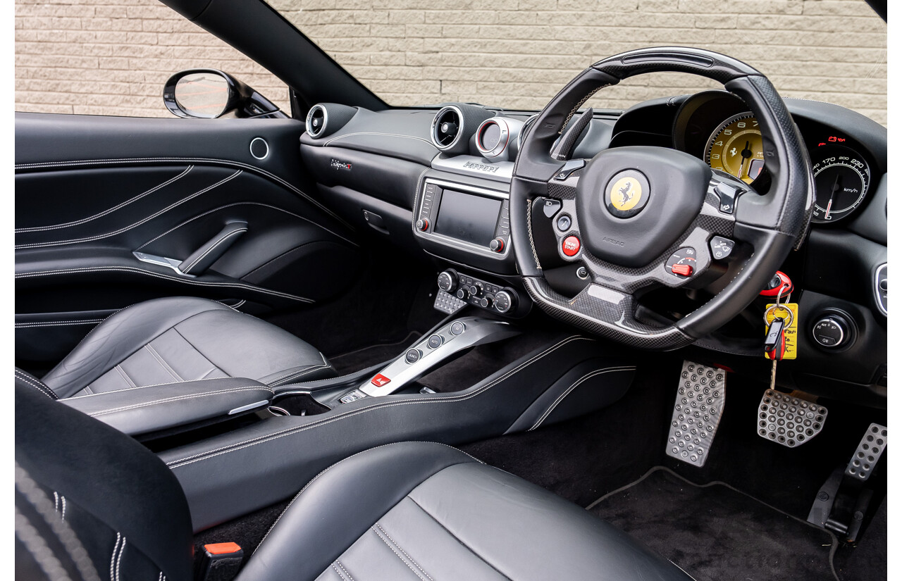 7/2015 Ferrari California T 2d Convertible Nero Daytona Black Twin Turbo V8 3.9L