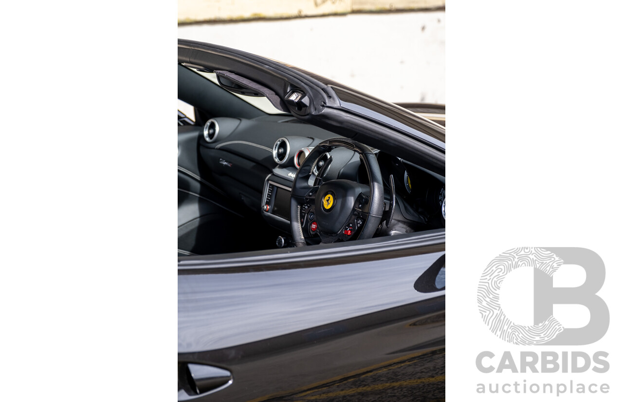 7/2015 Ferrari California T 2d Convertible Nero Daytona Black Twin Turbo V8 3.9L