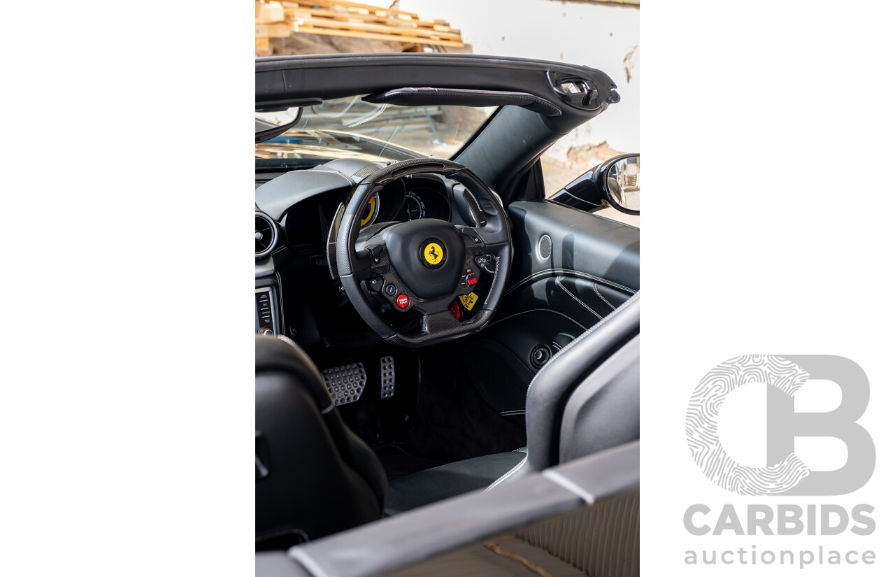 7/2015 Ferrari California T 2d Convertible Nero Daytona Black Twin Turbo V8 3.9L