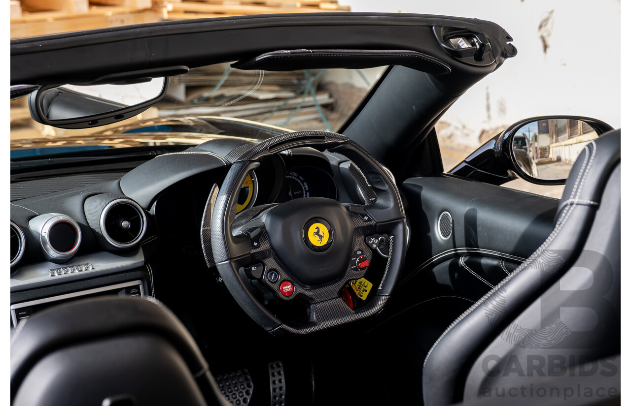 7/2015 Ferrari California T 2d Convertible Nero Daytona Black Twin Turbo V8 3.9L