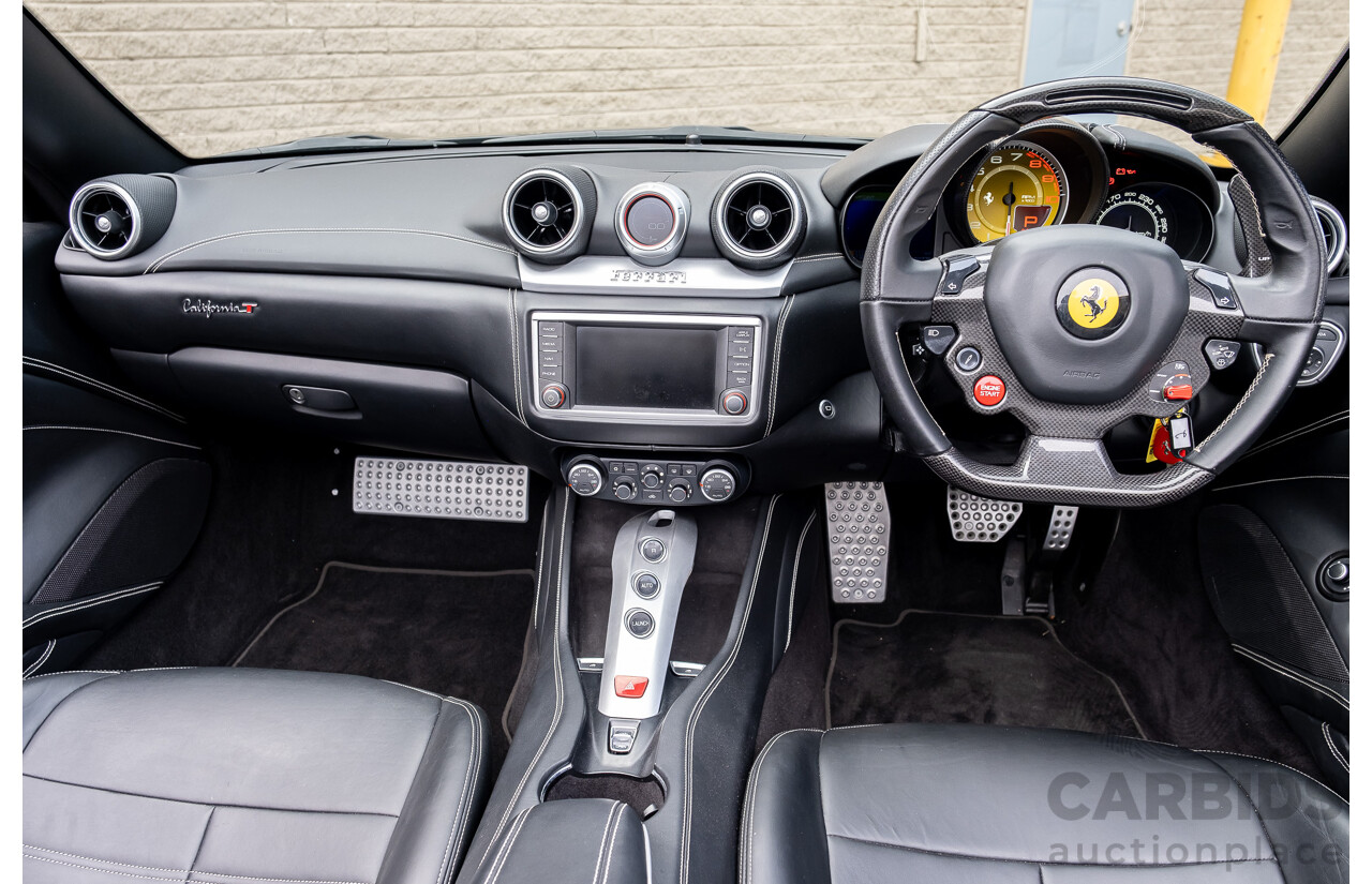 7/2015 Ferrari California T 2d Convertible Nero Daytona Black Twin Turbo V8 3.9L