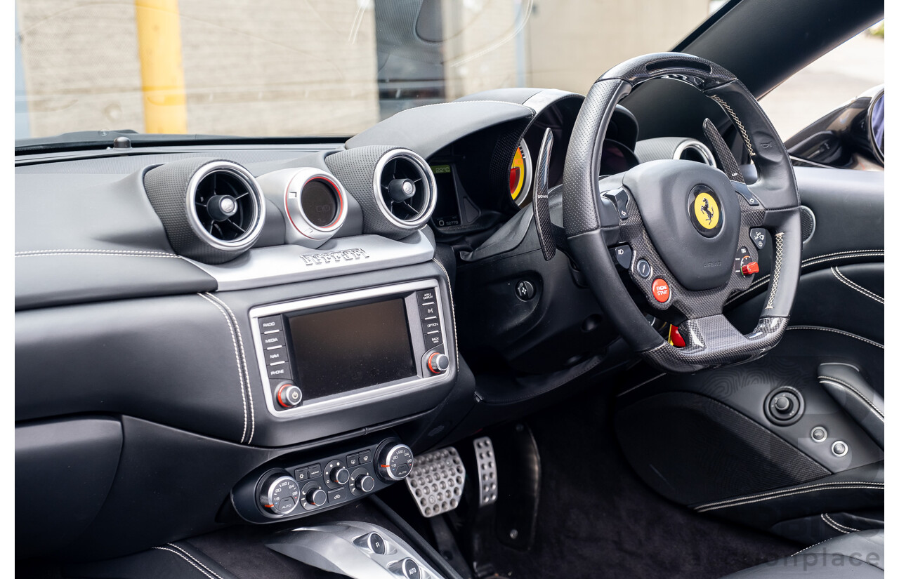 7/2015 Ferrari California T 2d Convertible Nero Daytona Black Twin Turbo V8 3.9L