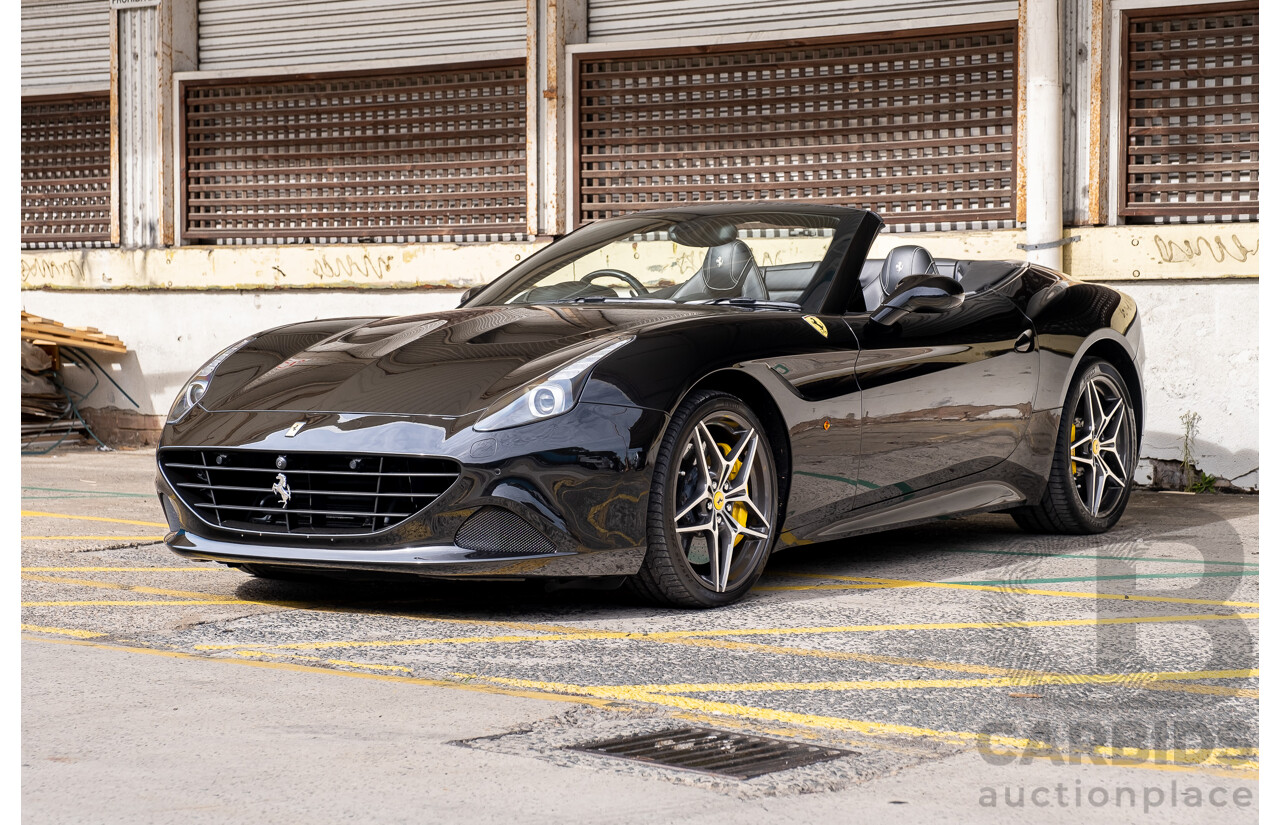 7/2015 Ferrari California T 2d Convertible Nero Daytona Black Twin Turbo V8 3.9L