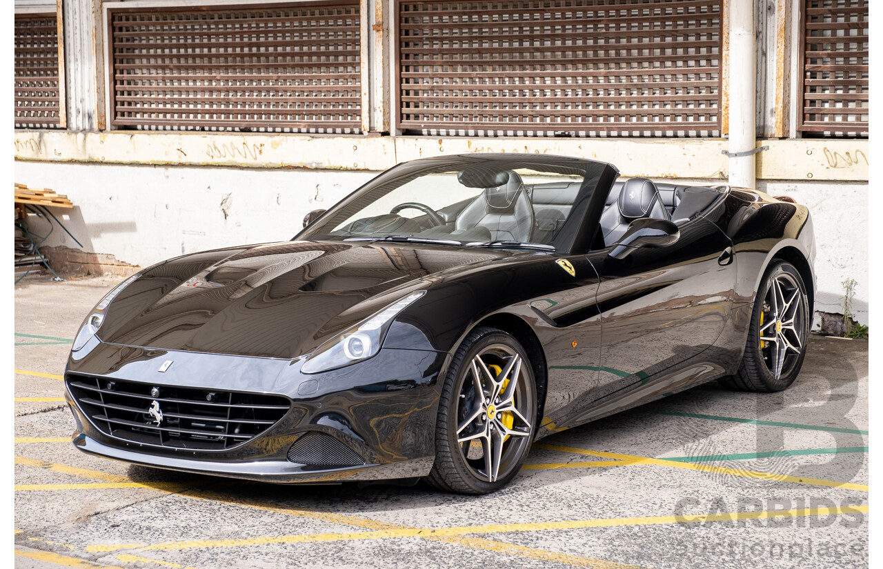 7/2015 Ferrari California T 2d Convertible Nero Daytona Black Twin Turbo V8 3.9L