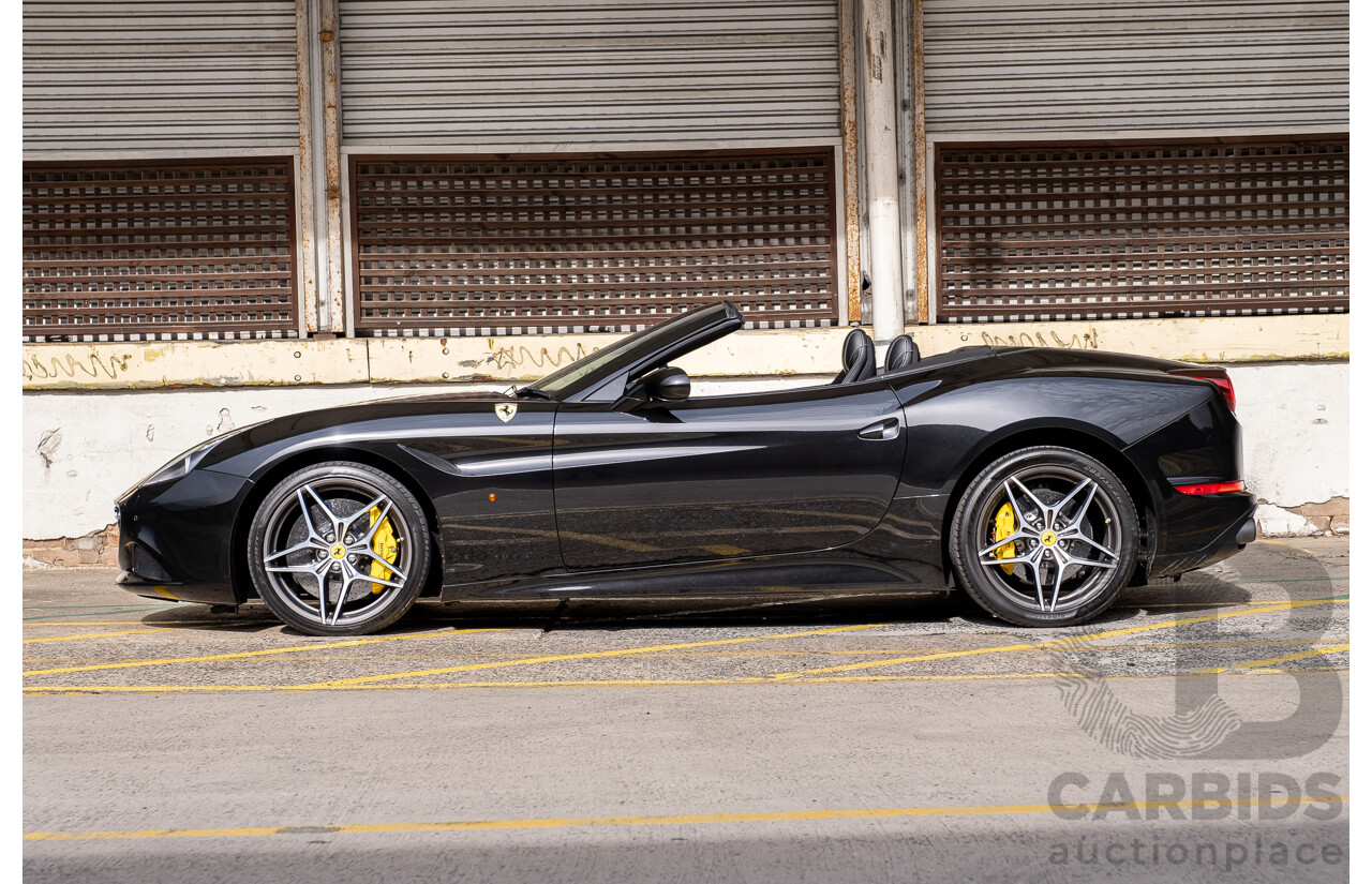 7/2015 Ferrari California T 2d Convertible Nero Daytona Black Twin Turbo V8 3.9L