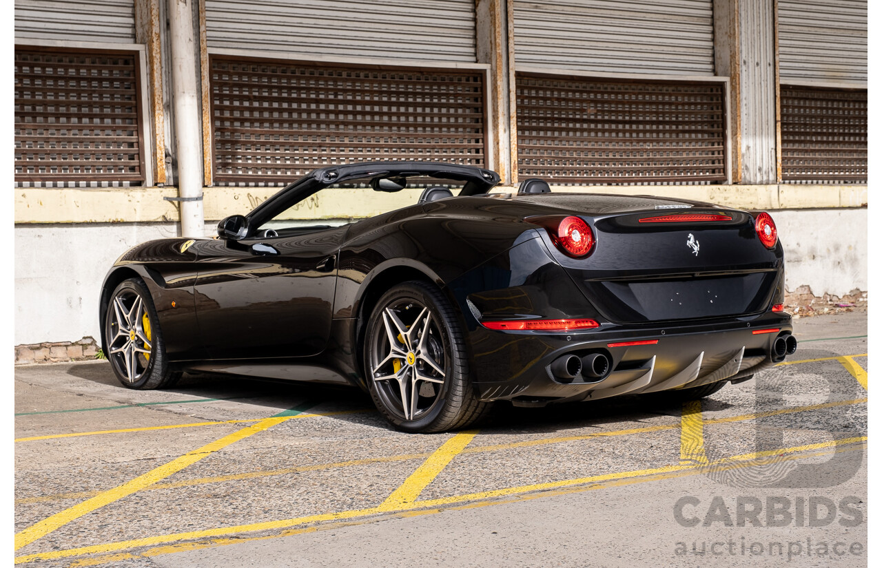 7/2015 Ferrari California T 2d Convertible Nero Daytona Black Twin Turbo V8 3.9L