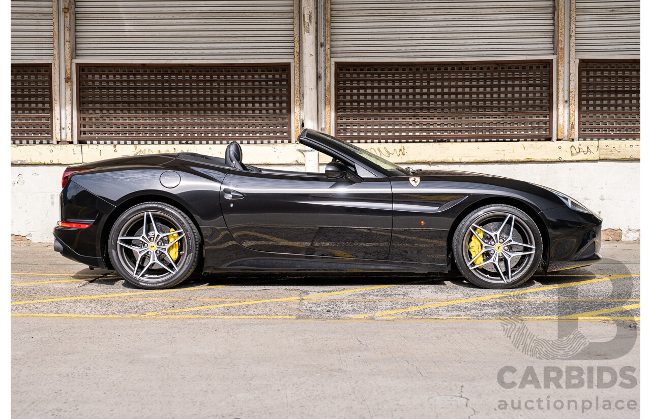 7/2015 Ferrari California T 2d Convertible Nero Daytona Black Twin Turbo V8 3.9L