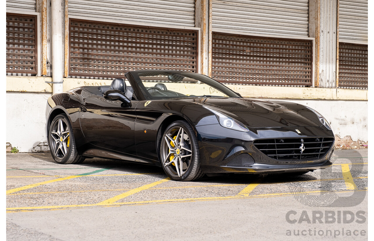 7/2015 Ferrari California T 2d Convertible Nero Daytona Black Twin Turbo V8 3.9L