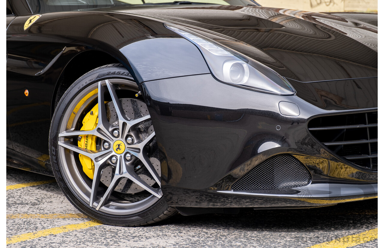 7/2015 Ferrari California T 2d Convertible Nero Daytona Black Twin Turbo V8 3.9L