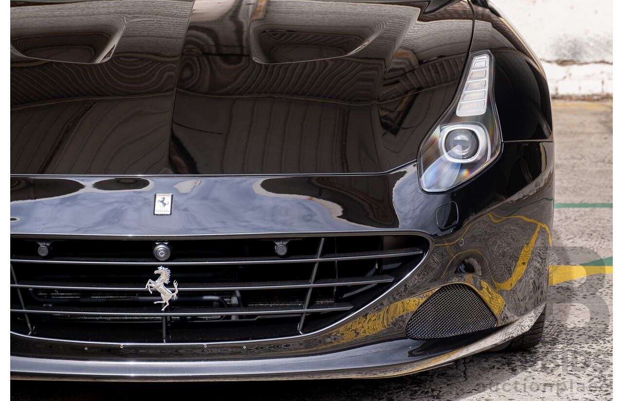 7/2015 Ferrari California T 2d Convertible Nero Daytona Black Twin Turbo V8 3.9L