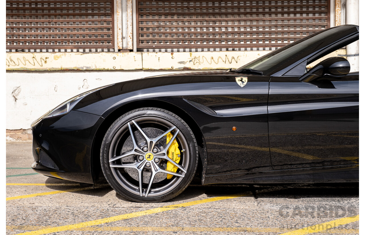 7/2015 Ferrari California T 2d Convertible Nero Daytona Black Twin Turbo V8 3.9L