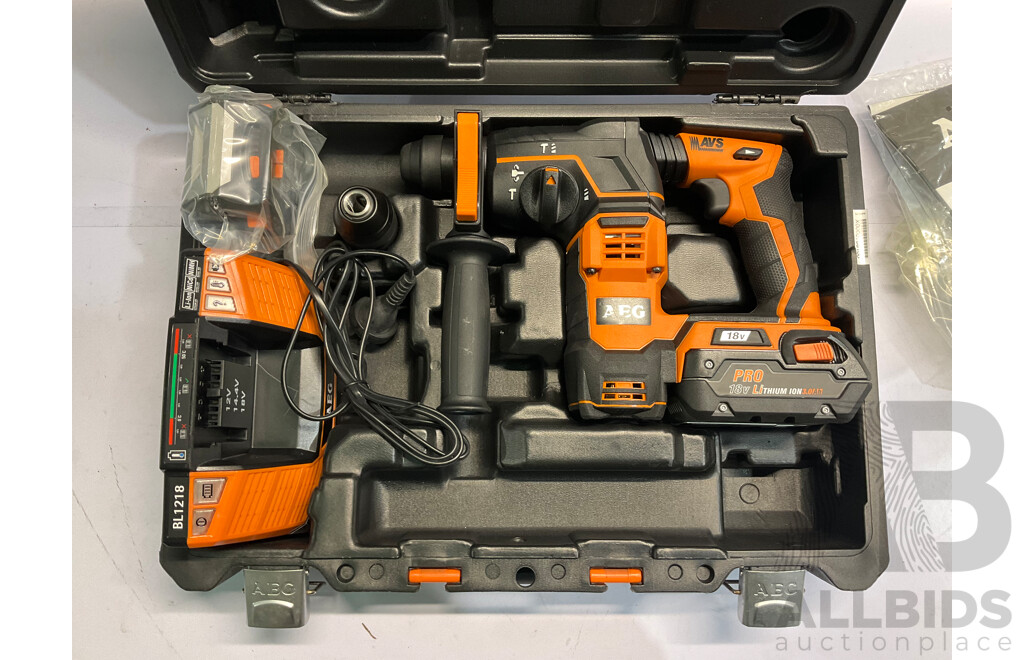 AEG 18V 26mm FUSION SDS+ Rotary Hammer Drill - ORP $429.00