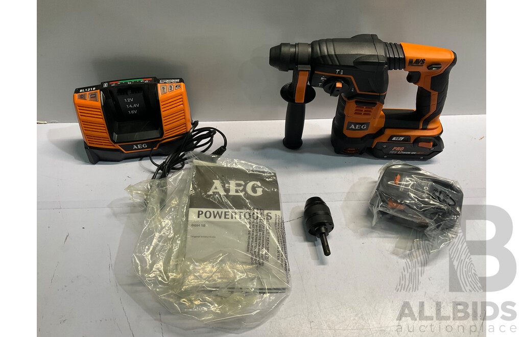 AEG 18V 26mm FUSION SDS+ Rotary Hammer Drill - ORP $429.00