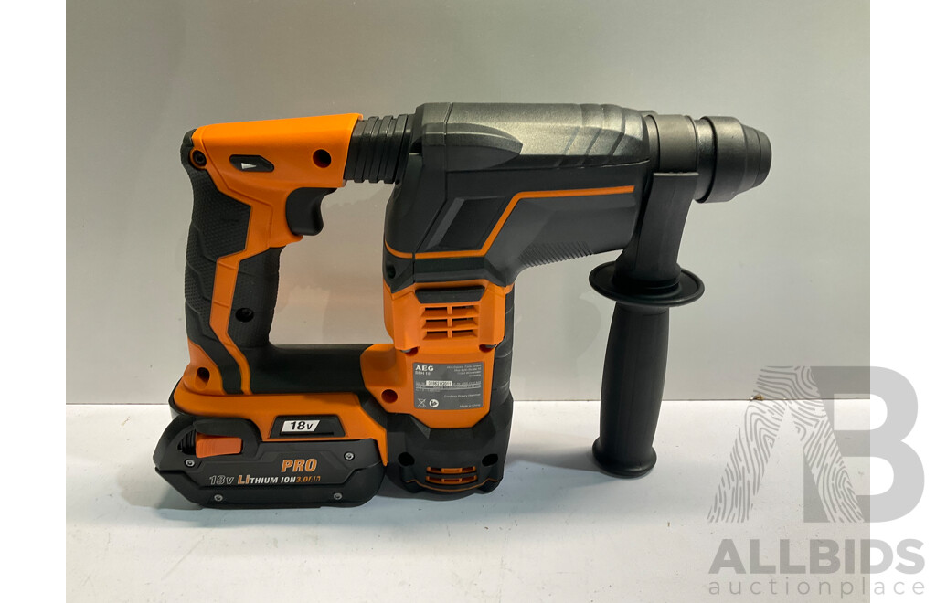 AEG 18V 26mm FUSION SDS+ Rotary Hammer Drill - ORP $429.00