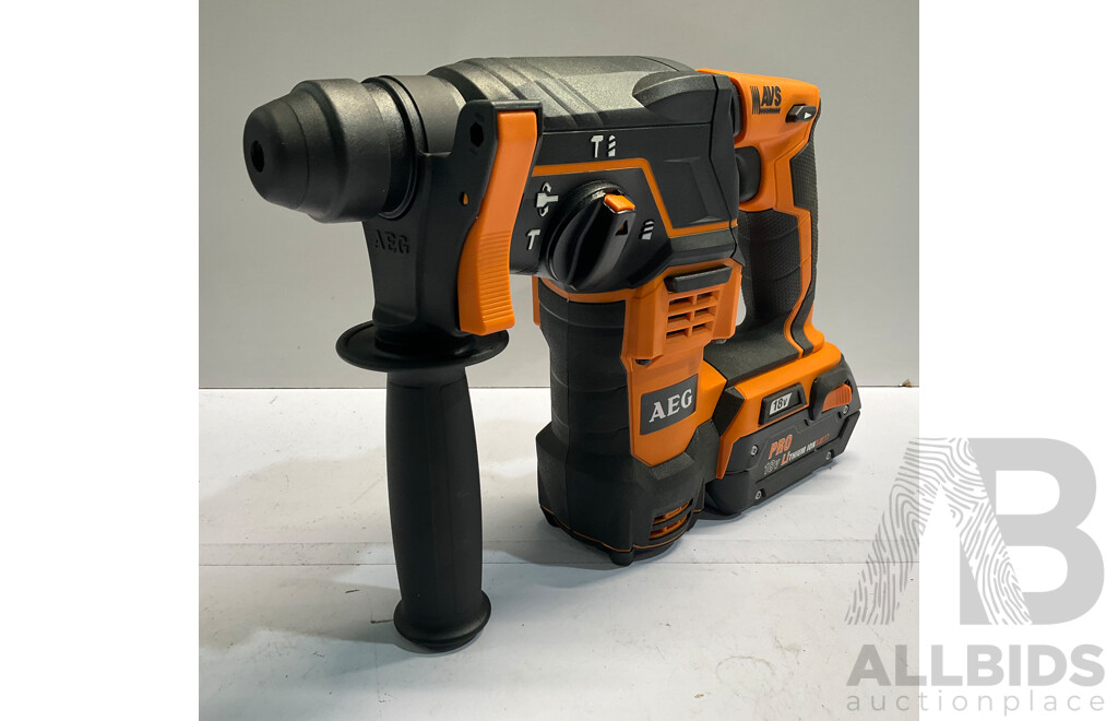 AEG 18V 26mm FUSION SDS+ Rotary Hammer Drill - ORP $429.00