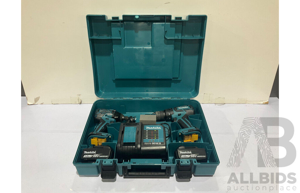 MAKITA  18V Brushless 2 Piece 2 X 3.0Ah Combo Kit - Approximate ORP $489