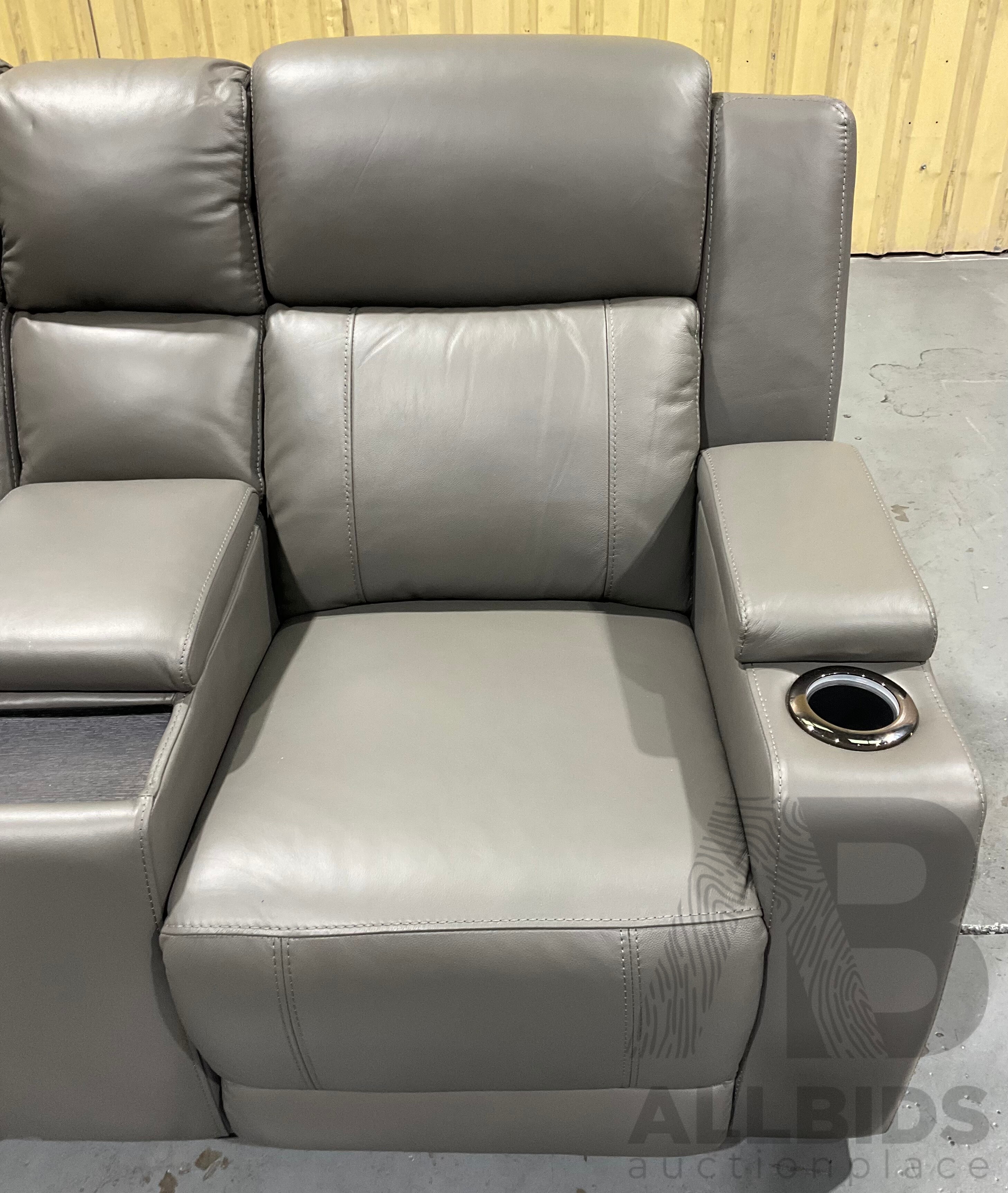 SABELLA CBECSAB2EESTO Leather Powered Recliner Sofa