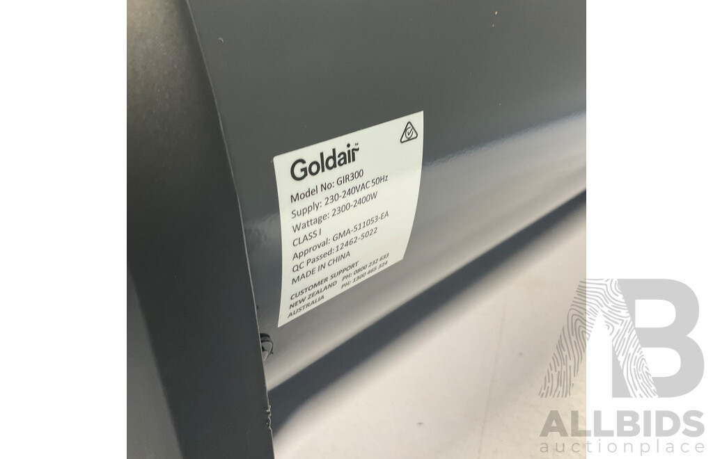 GOLDAIR Radiant Heater 2400W - ORP $99.00