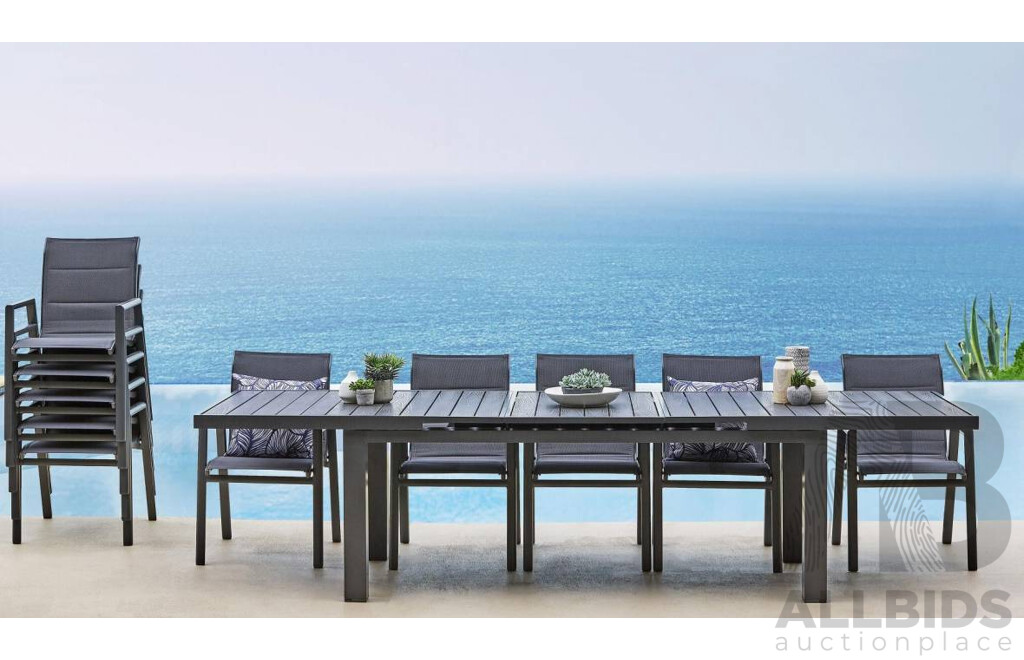 Caspar 11-Piece Outdoor Extension Dining Setting - ORP $2799.00