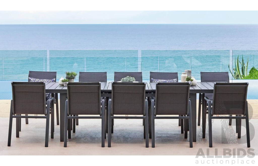 Caspar 11-Piece Outdoor Extension Dining Setting - ORP $2799.00