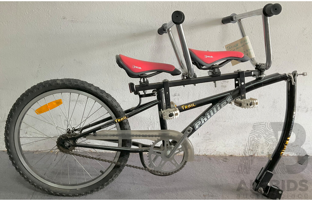 Phillips Trail, Two Seat Bike Trailer, 9 Inch Chromoly Frame - Brand New
