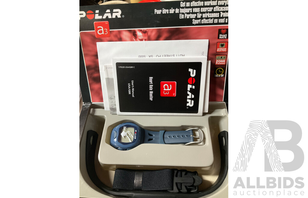 Polar Heart Rate Monitor and Rechargeable Headlight - 10 Watt Halogen NI-Cad Battery