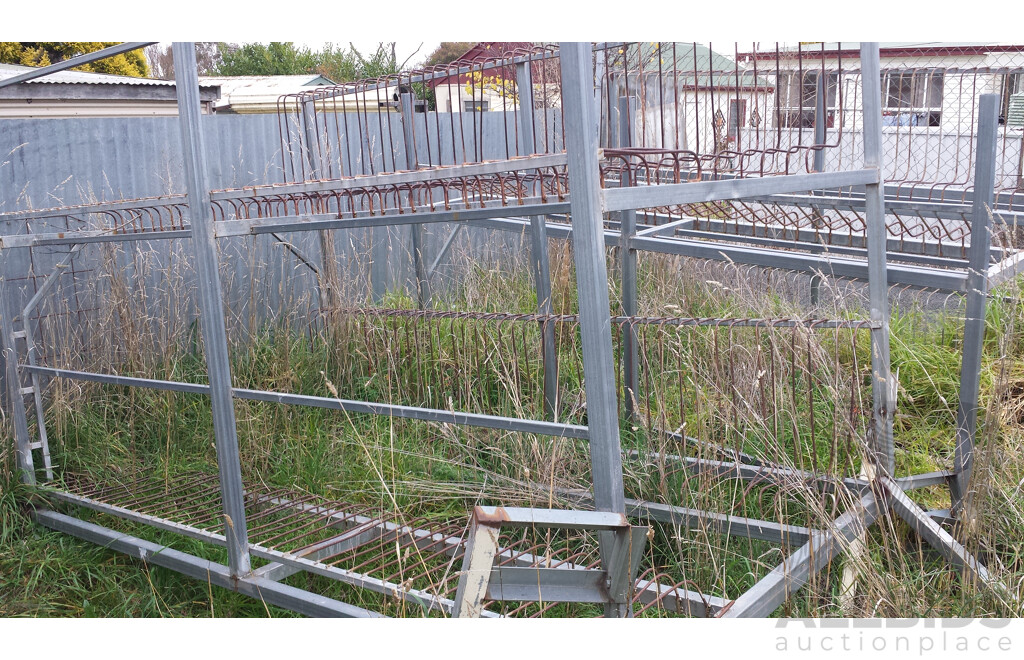 Dual Axle 8' X 10' Box Trailer with Galvanised Canopy and Bike Transport Rack