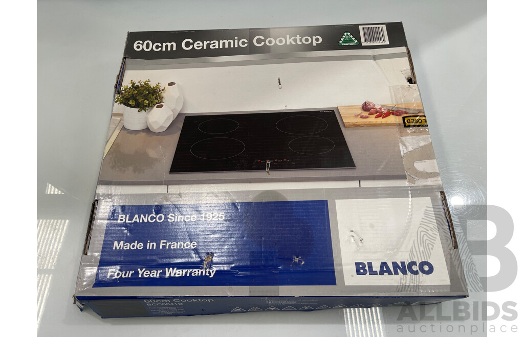 Blanco 60cm Touch Control Ceramic Cooktop - Brand New