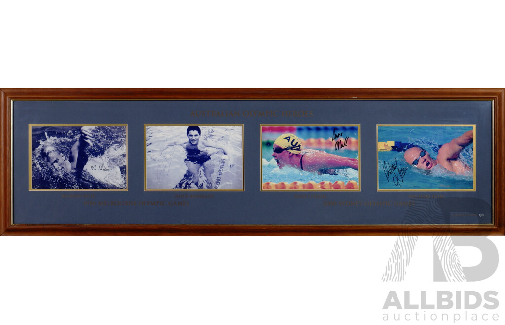 Australian Olympic Swimming Heroes Limited Edition Signed Prints