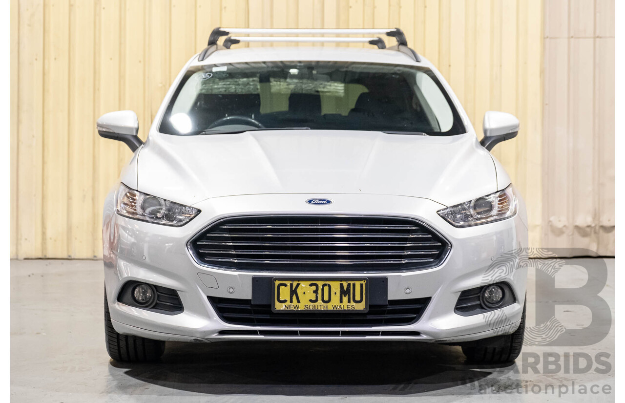 8/2016 Ford Mondeo Ambiente MD 4d Wagon Moondust Silver Turbo 2.0L